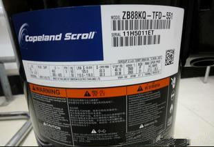 কেনা R22 Refrigeration Scroll Compressor For Air Conditioner ZB88KQ-TFD-551 online manufacture