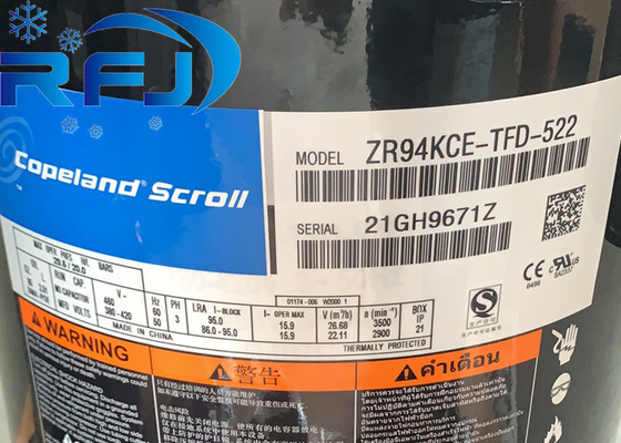 কেনা কোপল্যান্ড ZR94KCE-TFD-522 ZR সিরিজ স্ক্রোল কম্প্রেসার 8HP উচ্চ-স্তরের দক্ষতা 3 ফেজ online manufacture