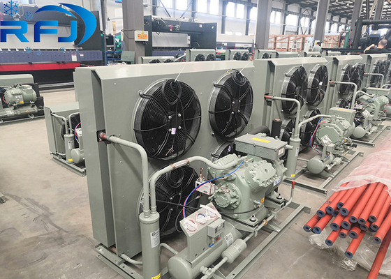 কেনা 10HP-20HP বায়ু শীতল আধা-হার্মেটিক নিম্ন তাপমাত্রা কনডেনসিং ইউনিট নিম্ন তাপমাত্রা পরিবেশে জন্য নিখুঁত online manufacture