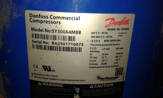 কেনা Lubricated Style 25HP R22 R407C  Hermetic Compressor SY300A4MBB Low Noise online manufacture