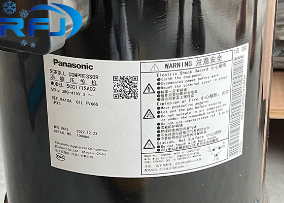5CC171SA02 প্যানাসোনিক স্ক্রোল কম্প্রেসার 50 Hz 380 - 415 V 3 ফেজ