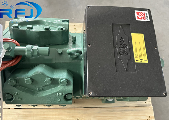 4PES-12Y-40P সেমি-হার্মেটিক পিস্টন কম্প্রেসার 12HP 400V 50Hz সবুজ রেফ্রিজারেশন (4PCS-10.2)