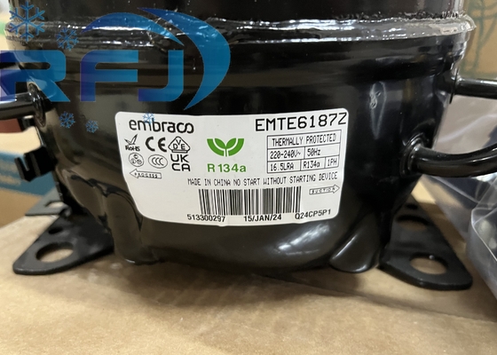 এম্ব্রাকো অ্যাস্পেরা কম্প্রেসার EMTE6187Z রেফ্রিজারেন্ট R134a হার্মেটিক রিসিপোকাইটিং
