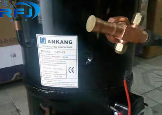 3HP R404a QR3-58 Ankang হার্মেটিক পিস্টন রেফ্রিজারেশন কম্প্রেসার 220-460V 3PH 50Hz বা 60Hz